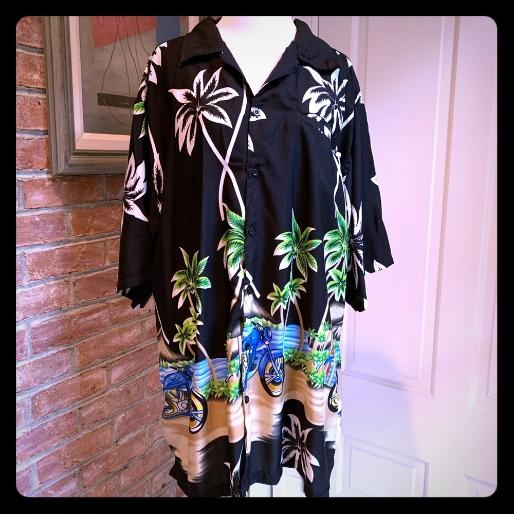 🏷️Men’s Pacific & Co Beach Motorcycle Button Down XL